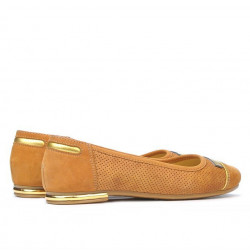 Ballerine donna 632p bufalo marrone traforato