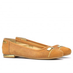 Ballerine donna 632p bufalo marrone traforato