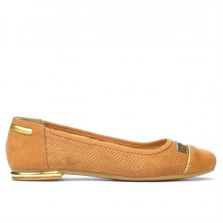 Ballerine donna 632p bufalo marrone traforato
