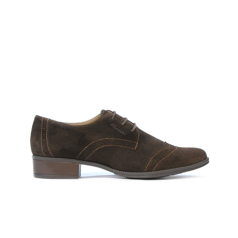 Scarpe casual donna 691 caffè velluto