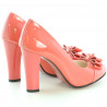 Scarpe eleganti da donna 1226 vernice rosso corallo