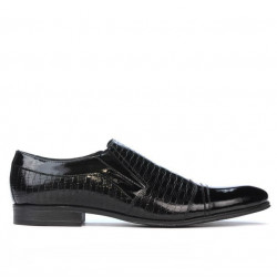Scarpe eleganti 796m vernice nera combinata