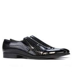 Scarpe eleganti 796m vernice nera combinata