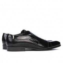 Scarpe eleganti 796m vernice nera combinata