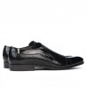 Scarpe eleganti 796m vernice nera combinata