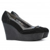 Scarpe casual donna 630 nero velluto