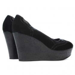 Scarpe casual donna 630 nero velluto