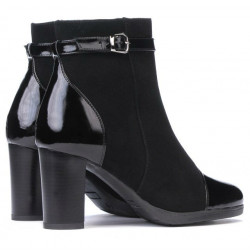 Stivaletti donna 1165 nero antilope combinato