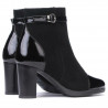 Stivaletti donna 1165 nero antilope combinato