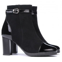 Stivaletti donna 1165 nero antilope combinato