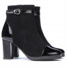 Stivaletti donna 1165 nero antilope combinato
