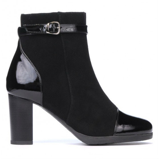 Stivaletti donna 1165 nero antilope combinato