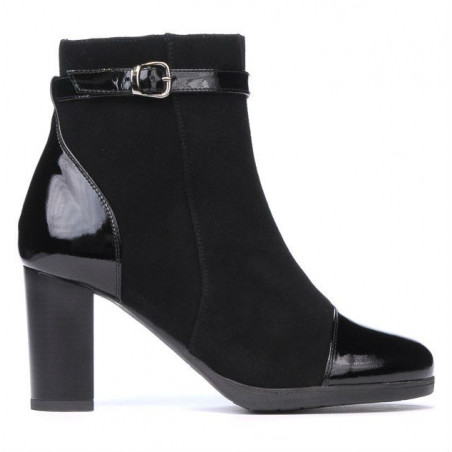 Stivaletti donna 1165 nero antilope combinato