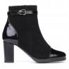 Stivaletti donna 1165 nero antilope combinato