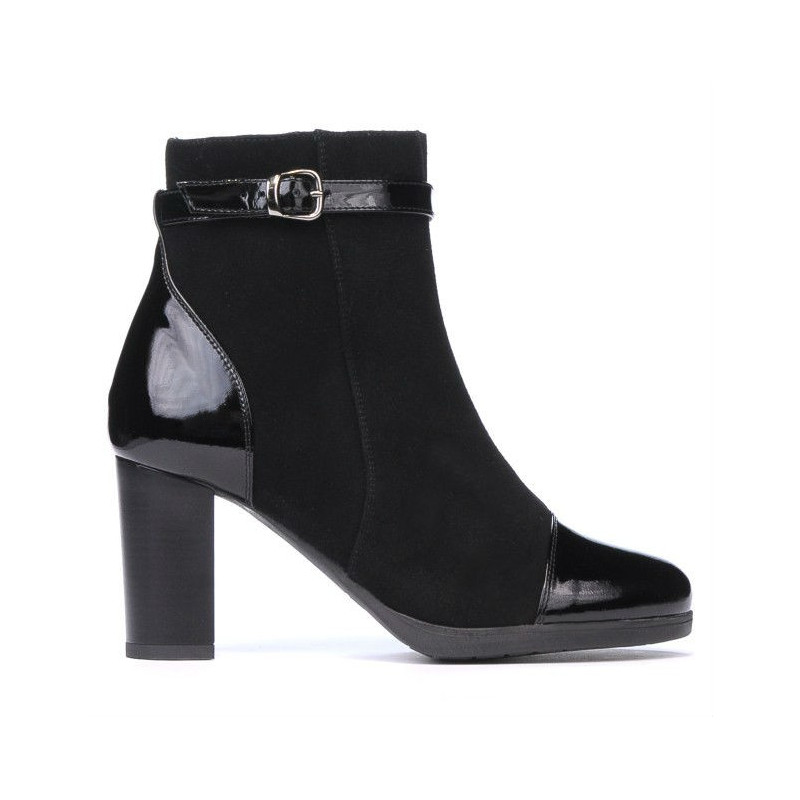 Stivaletti donna 1165 nero antilope combinato