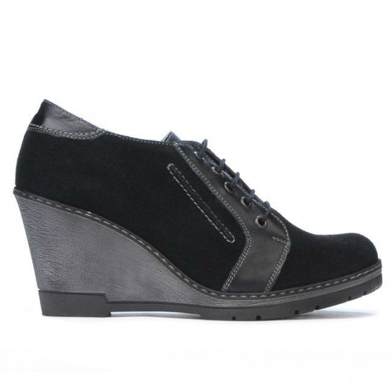 Scarpe casual donna 625 nero velluto combinato