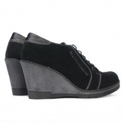 Scarpe casual donna 625 nero velluto combinato