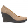 Scarpe casual donna 177 cappuccino velluto