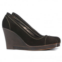 Scarpe casual donna 177 caffè velluto