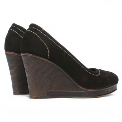 Scarpe casual donna 177 caffè velluto