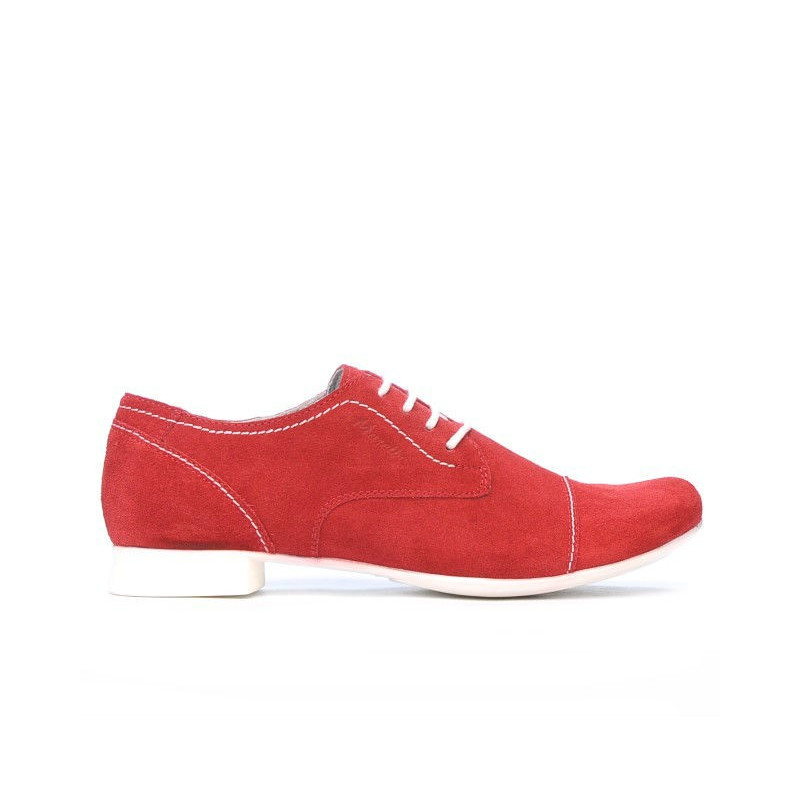 Scarpe casual donna 180 rosso velluto