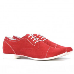 Scarpe casual donna 180 rosso velluto