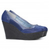 Scarpe casual da donna 630 indaco satinato