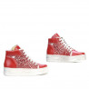 Stivaletti donna 3311 rosso combinato