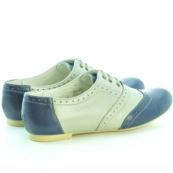 Scarpe casual donna 186 indaco+beige