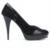 Scarpe eleganti donna 1092 nero antilope combinato