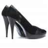 Scarpe eleganti donna 1092 nero antilope combinato