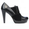 Scarpe eleganti donna 1091 nero combinato