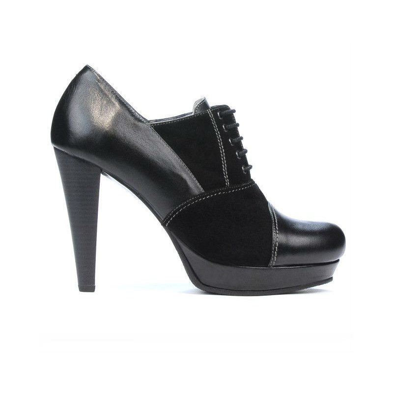 Scarpe eleganti donna 1091 nero combinato