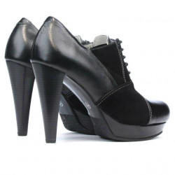 Scarpe eleganti donna 1091 nero combinato
