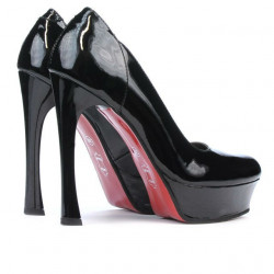 Scarpe eleganti donna 1212 vernice nera