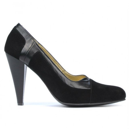 Scarpe eleganti donna 1090 nero antilope combinato