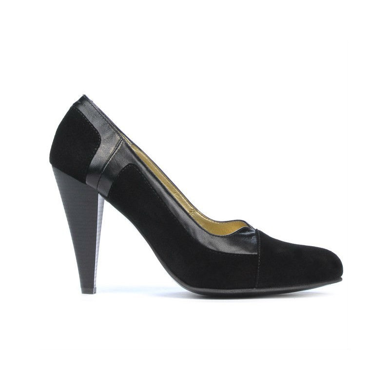 Scarpe eleganti donna 1090 nero antilope combinato