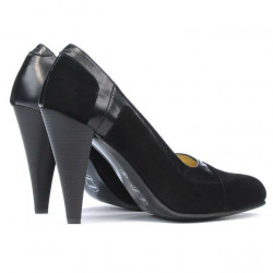Scarpe eleganti donna 1090 nero antilope combinato