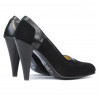 Scarpe eleganti donna 1090 nero antilope combinato