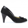 Scarpe eleganti donna 1065 nero antilope + vernice nera