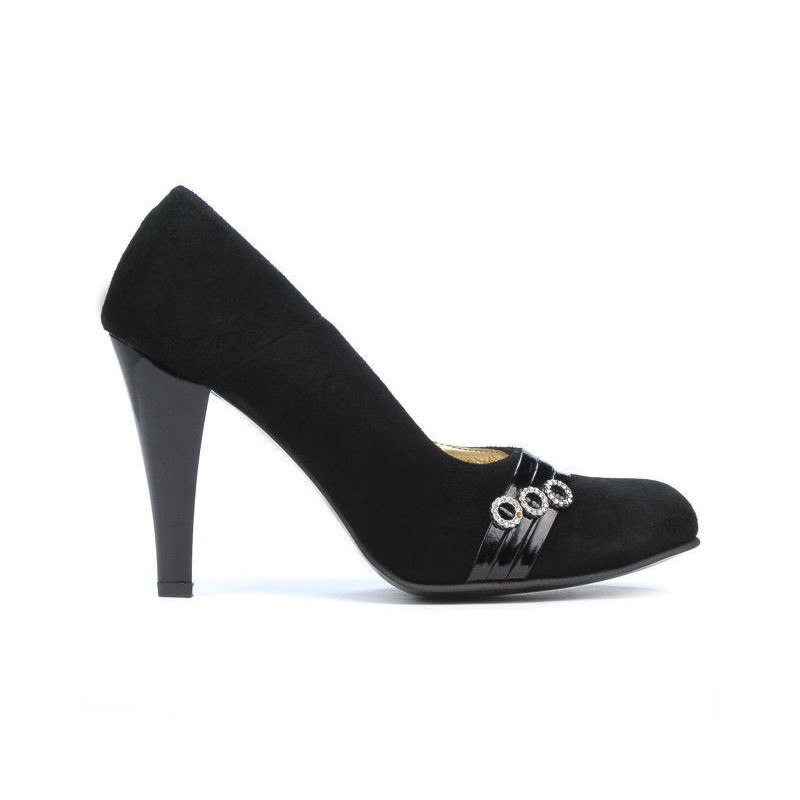 Scarpe eleganti donna 1040 nero antilope