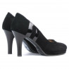 Scarpe eleganti donna 1086 nero antilope