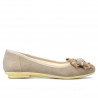 Ballerine da donna 181 sabbia in velluto