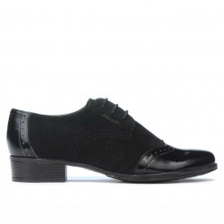 Scarpe casual donna 691 vernice nera combinata