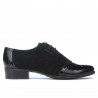 Scarpe casual donna 691 vernice nera combinata