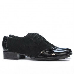 Scarpe casual donna 691 vernice nera combinata