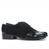 Scarpe casual donna 691 vernice nera combinata