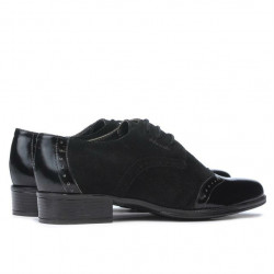 Scarpe casual donna 691 vernice nera combinata
