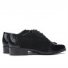 Scarpe casual donna 691 vernice nera combinata