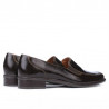 Scarpe casual donna 649 coccodrillo vernice caffè